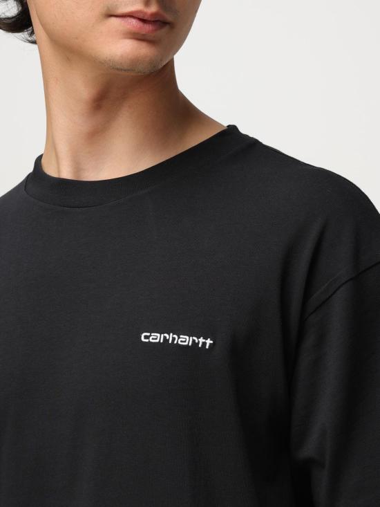25FW 칼하트 WIP 반팔 티셔츠 I030435 0D2XX Black - CARHARTT WIP