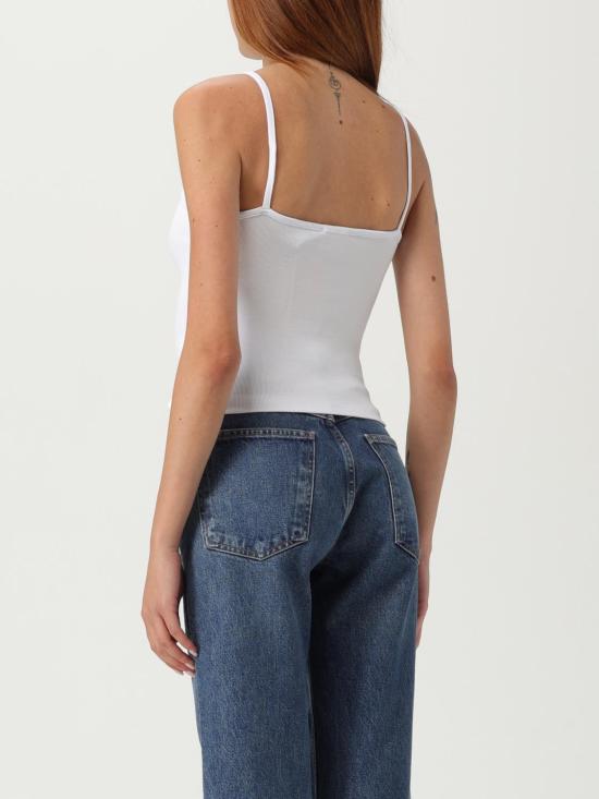 25FW 디젤 민소매 티셔츠 A051070EJAI 100 White - DIESEL