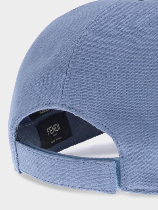 25FW 펜디 FF 베이스볼 캡 FXQ768AV92 F0GLM Gnawed Blue - FENDI