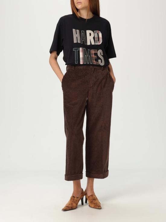 25FW 모스키노 스트레이트 팬츠 03205519 0103 Brown - MOSCHINO