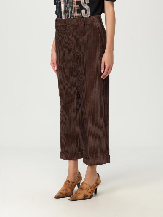 25FW 모스키노 스트레이트 팬츠 03205519 0103 Brown - MOSCHINO