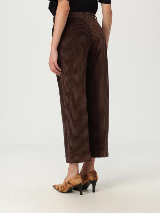 25FW 모스키노 스트레이트 팬츠 03205519 0103 Brown - MOSCHINO