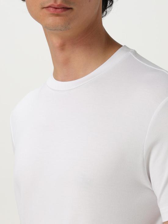 25FW 엠포리오 아르마니 반팔 티셔츠 8N1TF01JCDZ 0100 White - EMPORIO ARMANI
