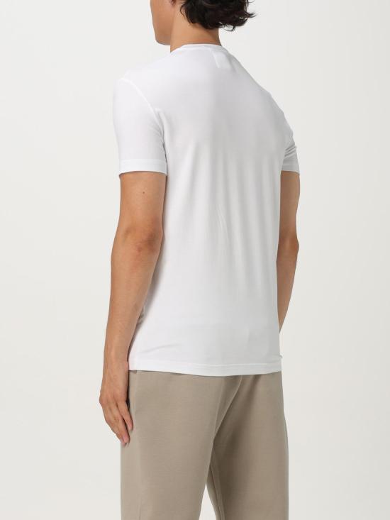 25FW 엠포리오 아르마니 반팔 티셔츠 8N1TF01JCDZ 0100 White - EMPORIO ARMANI