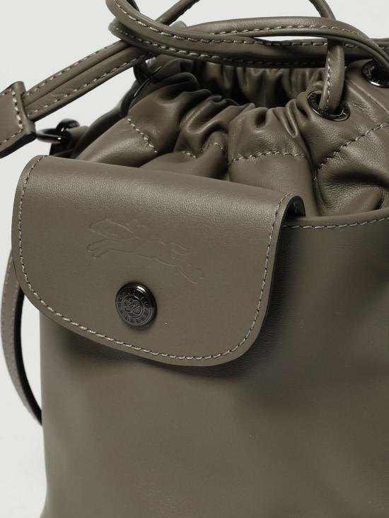 26FW 롱샴 르 플리아쥬 엑스트라 XS 버킷백 10317 987 P55 Dove Grey - LONGCHAMP