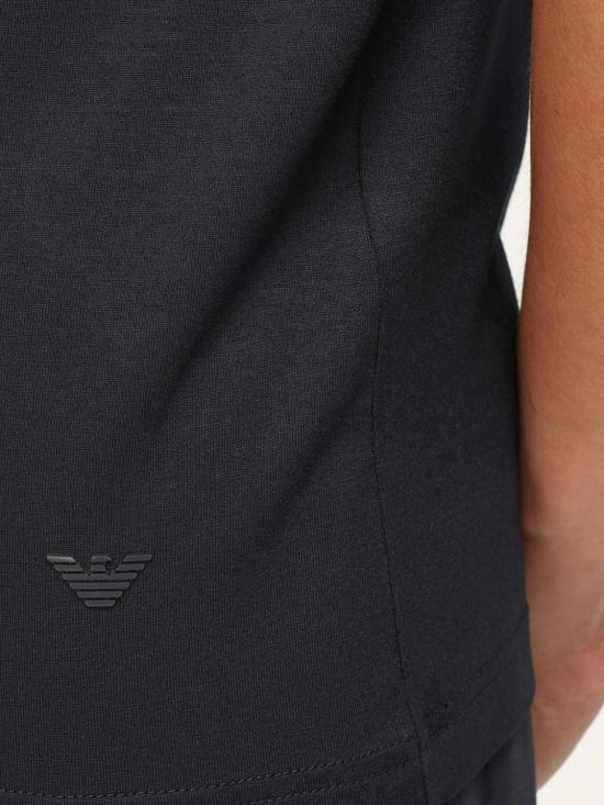 25FW 엠포리오 아르마니 반팔 티셔츠 8N1TF01JCDZ 0920 Navy - EMPORIO ARMANI