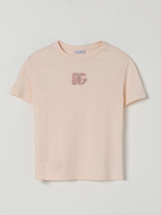 25FW [키즈] 돌체앤가바나 티셔츠 L5JTNKG7PKU F0210 Pink