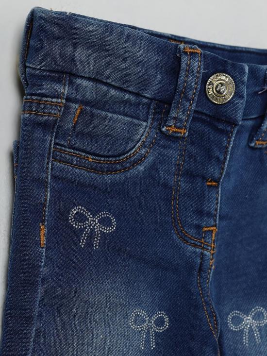 25FW [키즈] 모나리자 진 39F4006042 0055 Blue - MONNALISA