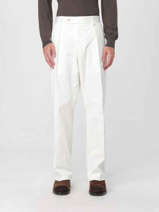 25FW 보스 스트레이트 팬츠 50549203 100 White