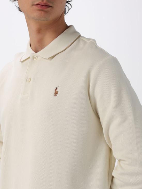 25FW 폴로 랄프로렌 폴로 티셔츠 710970681 001 Beige - POLO RALPH LAUREN