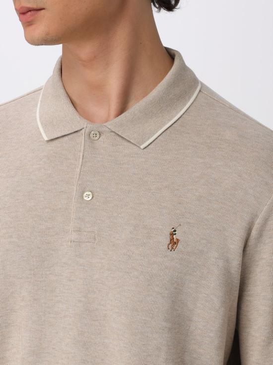 25FW 폴로 랄프로렌 폴로 티셔츠 710970681 002 Beige - POLO RALPH LAUREN