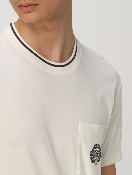 25FW 돌체앤가바나 반팔 티셔츠 G8RA2ZFU7EQ W0001 White - DOLCE & GABBANA