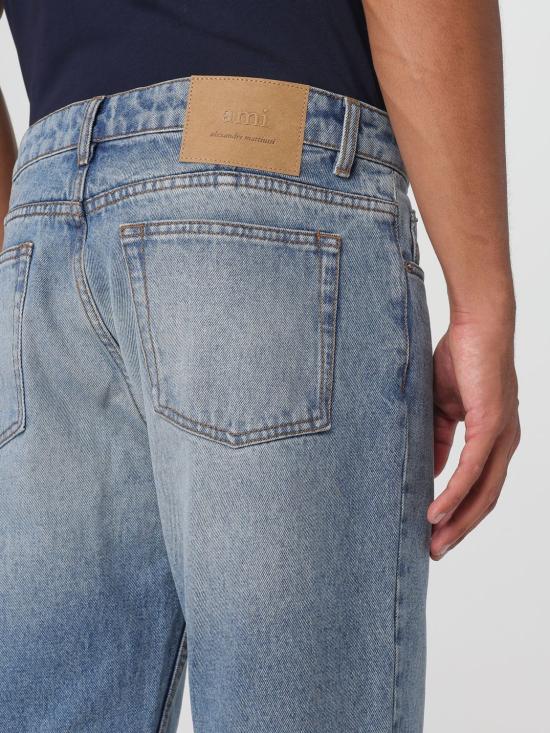 25FW 아미 클래식 핏 데님 팬츠 HTR001DE0046 480 Blue - AMI