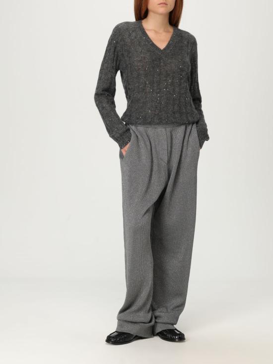 25FW 브루넬로 쿠치넬리 대즐링 케이블 스웨터 MPG731302P C3595 Grey - BRUNELLO CUCINELLI