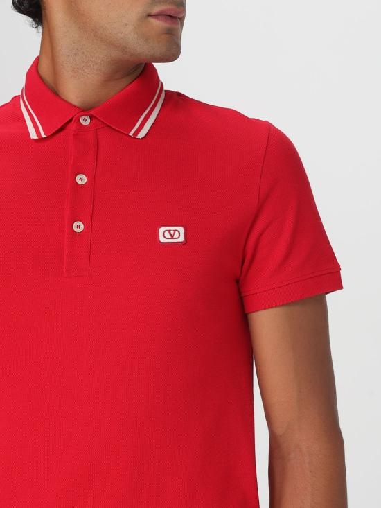 25FW 발렌티노 가라바니 폴로 티셔츠 7V3MH01KAQK 157 Red - VALENTINO GARAVANI