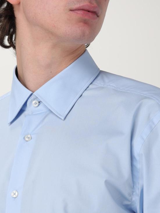 25FW 휴고보스 긴팔 셔츠 50532804 452 Gnawed Blue - HUGO BOSS