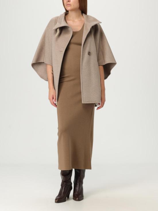 25FW 막스마라 데릭 캐시미어 케이프  2524736151600 001 Beige - MAX MARA
