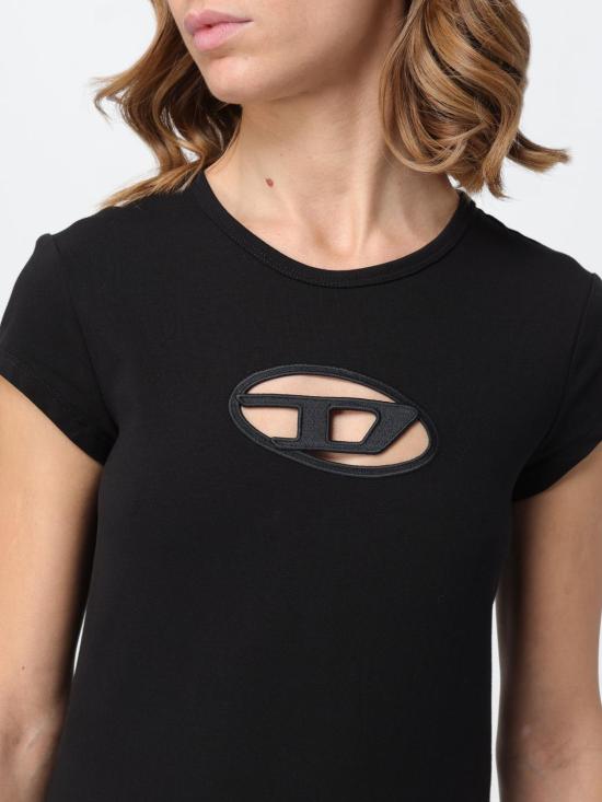 25FW 디젤 반팔 티셔츠 A062680AFAA 9XXA Black 1 - DIESEL