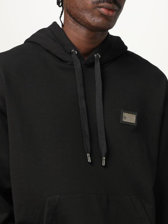 25FW 돌체앤가바나 후드 티셔츠 G9ZU0TG7F2G N0000 Black - DOLCE & GABBANA