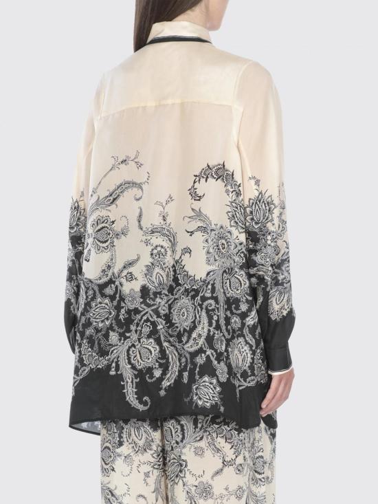 25FW 짐머만 셔츠 9923TSS251 CRMBLKFLO Yellow Cream - ZIMMERMANN