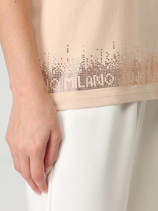 25SS 리우조 반팔 티셔츠 TA5180JS923 M9250 Sand - LIU JO