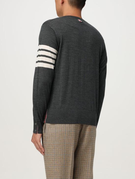 25FW 톰브라운 스웨터 MKA002AY1014 022 Charcoal - THOM BROWNE