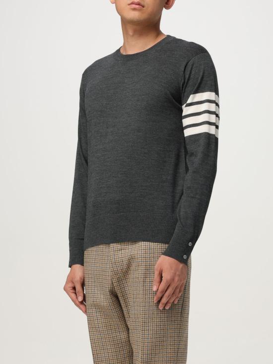 25FW 톰브라운 스웨터 MKA002AY1014 022 Charcoal - THOM BROWNE