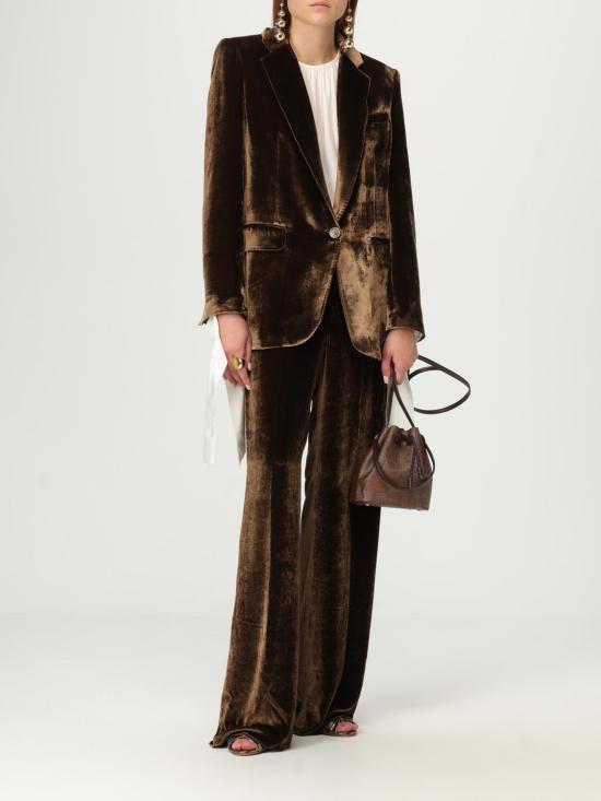 25FW 에트로 스트레이트 팬츠 WREA001499TCD01 M0689 Brown - ETRO