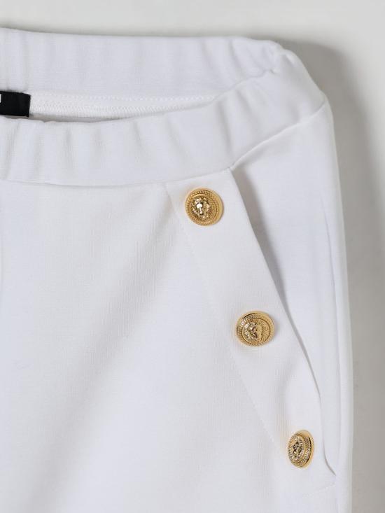 25FW [키즈] 발망 팬츠 BX6C11J0371 100OR White - BALMAIN