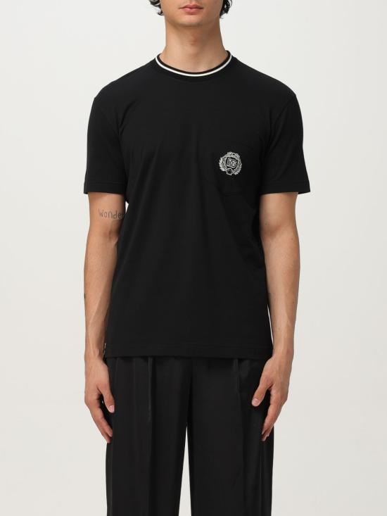 25FW 돌체앤가바나 반팔 티셔츠 G8RA2ZFU7EQ N0000 Black