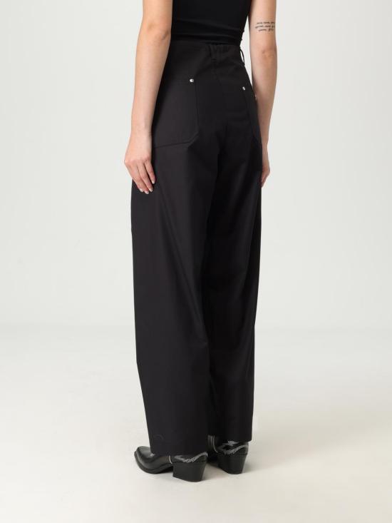 25FW 모스키노 스트레이트 팬츠 03498219 0555 Black - MOSCHINO