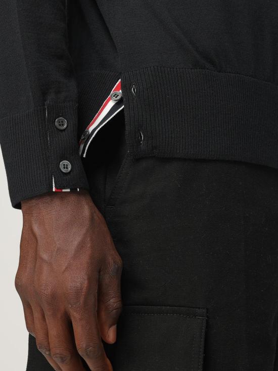 25FW 톰브라운 스웨터 MKA002B00014 001 Black - THOM BROWNE