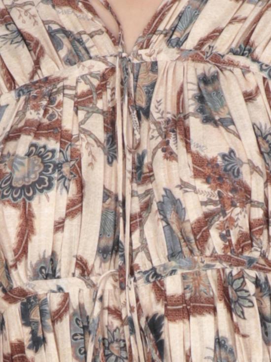 25FW 짐머만 롱 원피스 4208DSS253 BLUINDFLO Beige - ZIMMERMANN