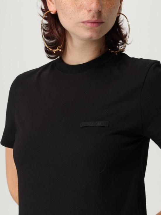 25FW 자크뮈스 반팔 티셔츠 TSW00550AJ00029 990 Black - JACQUEMUS