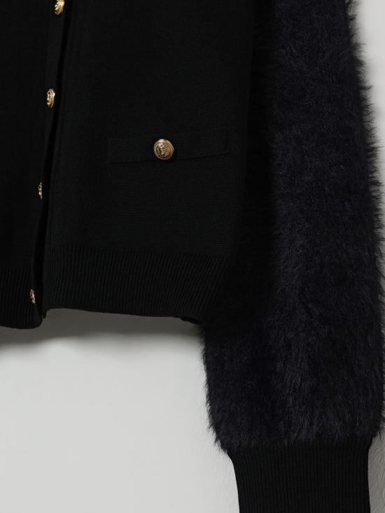 25FW [키즈] 발망 풀오버 BX9A70Z3297 930OR Black - BALMAIN