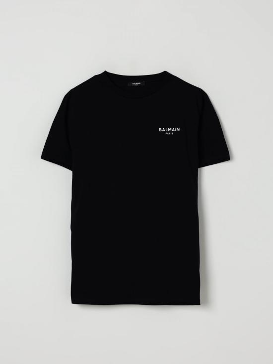 25FW [키즈] 발망 티셔츠 BX8P11Z3186 930BC Black