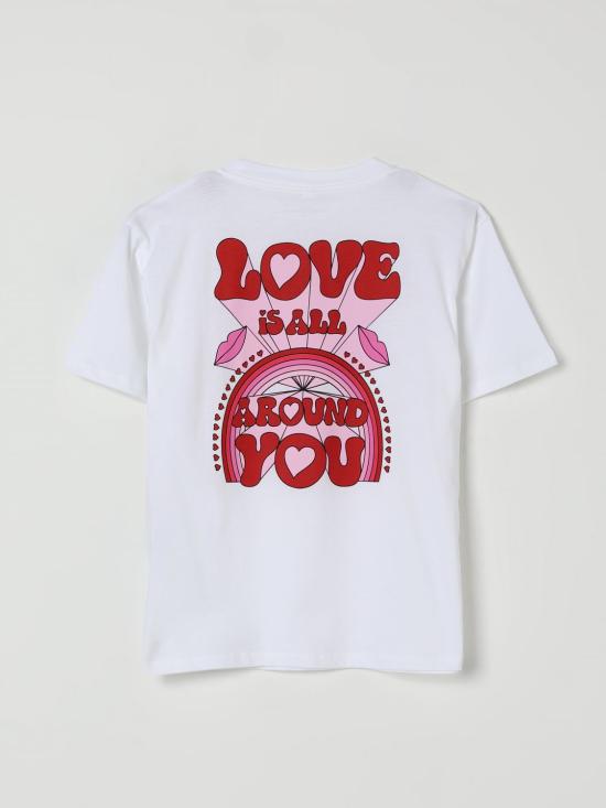 25FW [키즈] 스텔라 맥카트니 티셔츠 TX8C11Z0434 100 White - STELLA MCCARTNEY