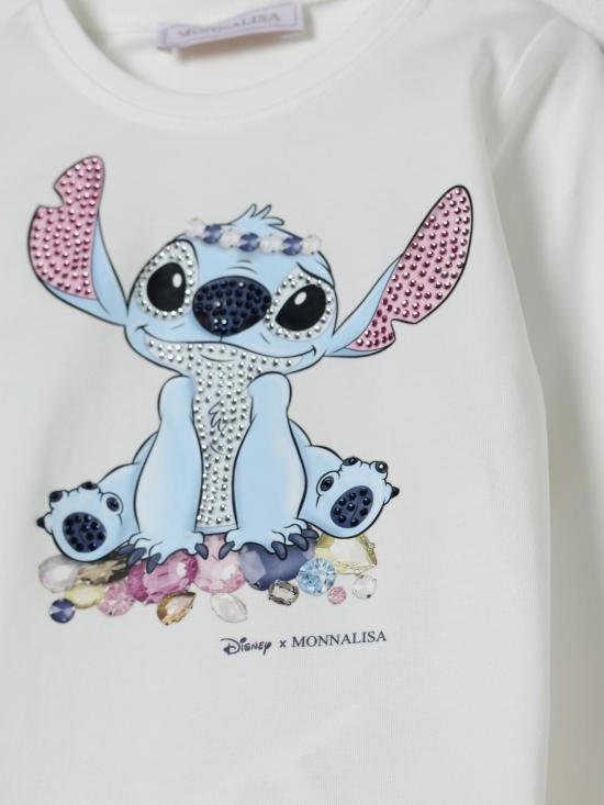 25FW [키즈] 모나리자 티셔츠 19F6106013 0001 Yellow Cream - MONNALISA