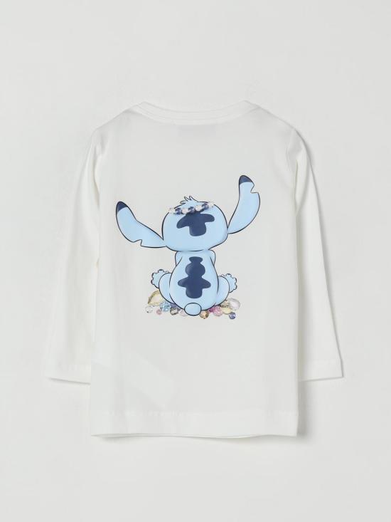 25FW [키즈] 모나리자 티셔츠 19F6106013 0001 Yellow Cream - MONNALISA