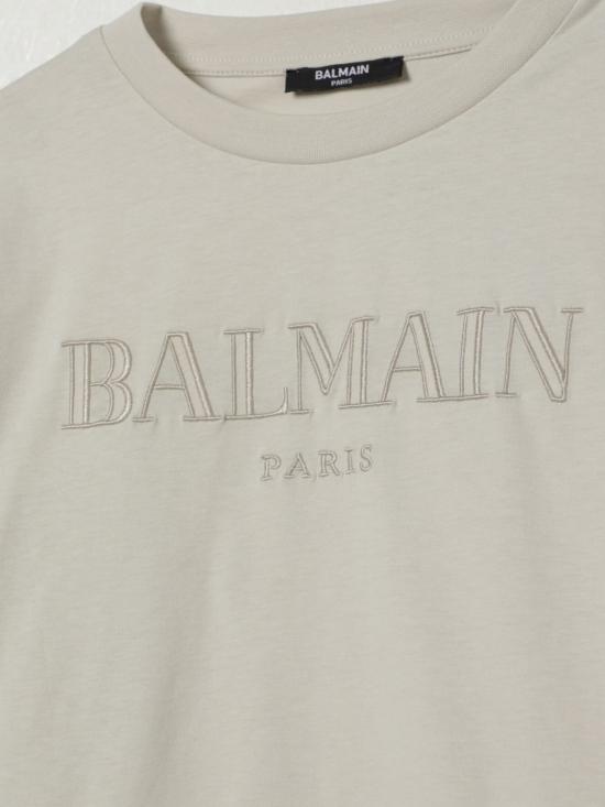 25FW [키즈] 발망 티셔츠 BX8P41Z3186 107BG Beige - BALMAIN