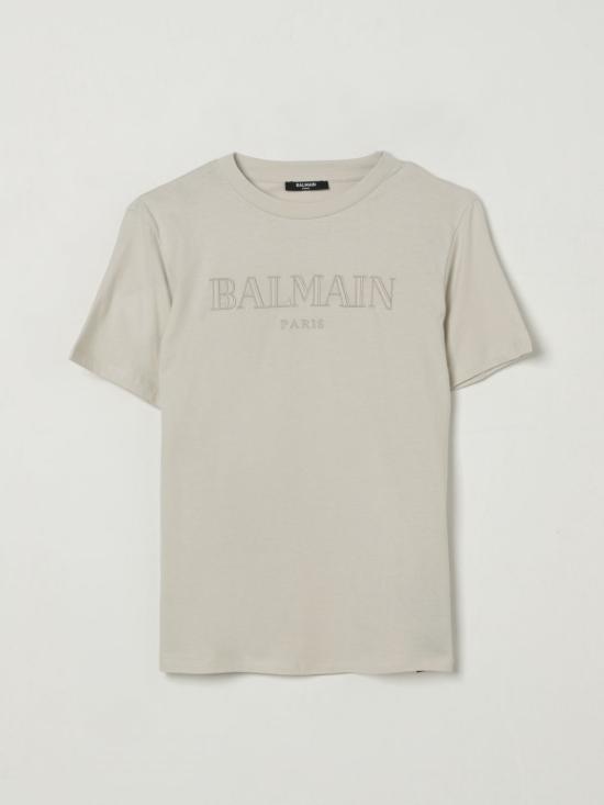 25FW [키즈] 발망 티셔츠 BX8P41Z3186 107BG Beige