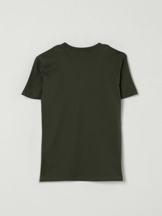 25FW [키즈] 디젤 티셔츠 J025010GRAI K513 Green - DIESEL