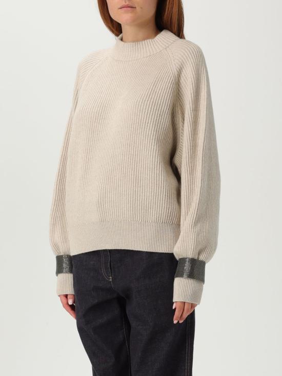 25FW 브루넬로 쿠치넬리 스웨터 M12723300 C9731 Beige - BRUNELLO CUCINELLI