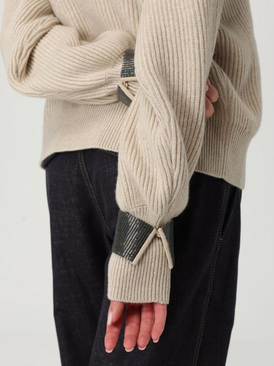 25FW 브루넬로 쿠치넬리 스웨터 M12723300 C9731 Beige - BRUNELLO CUCINELLI