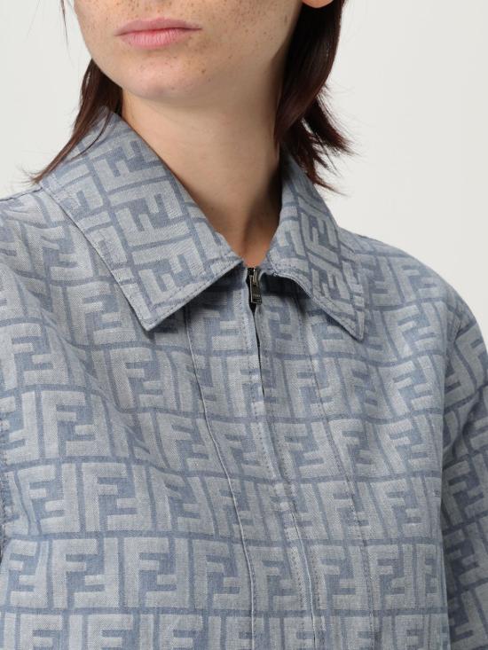 25FW 펜디 자켓 FLF790ASMF F1SAT Blue - FENDI