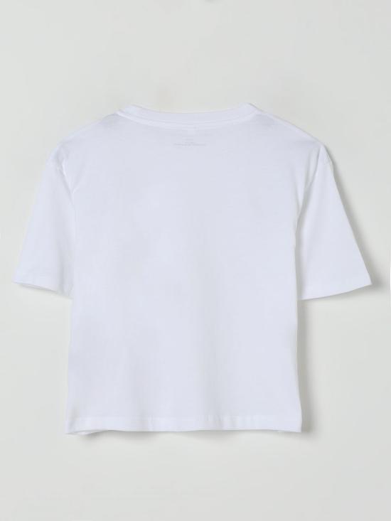 25FW [키즈] 스텔라 맥카트니 티셔츠 TX8D41Z0434 100 White - STELLA MCCARTNEY