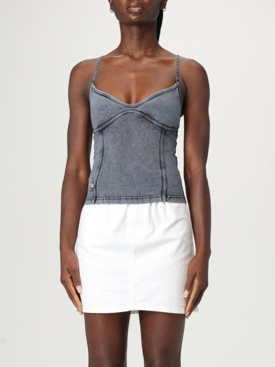 25FW 디젤 민소매 티셔츠 A183610KIBY 01A Denim