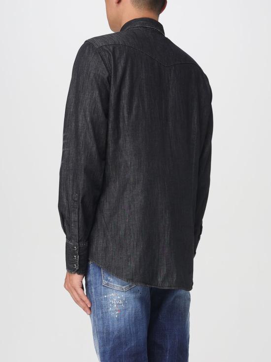 25FW 디스퀘어드2 긴팔 셔츠 S74DM0936S30826 900 Black - DSQUARED2