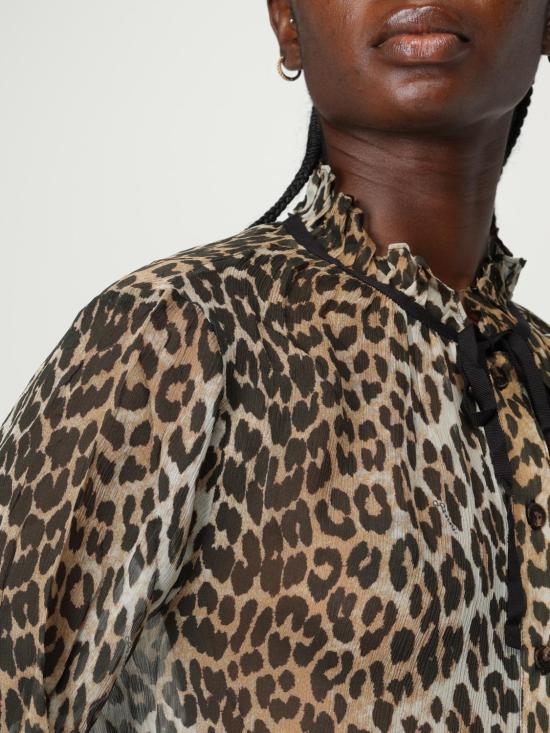 25FW 가니 블라우스 W0570 943 Brown - GANNI