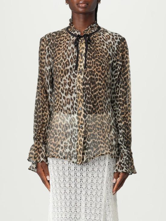 25FW 가니 블라우스 W0570 943 Brown